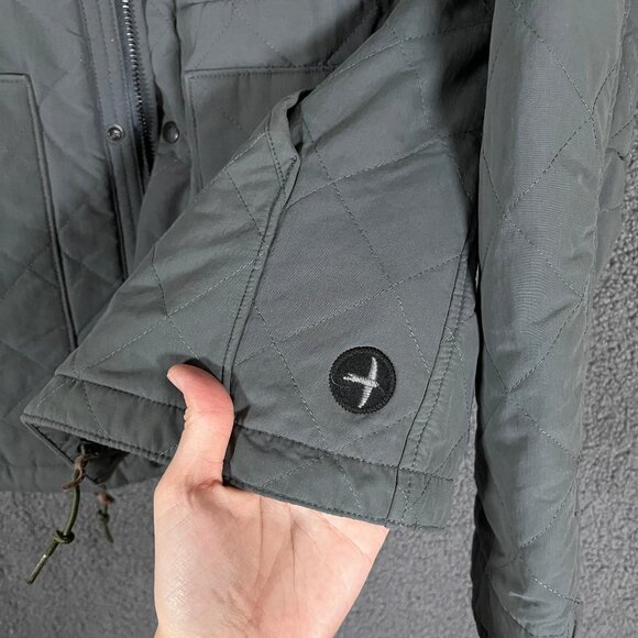 Relwen Quilted Tanker Jacket - Men's Size L - Gray Green - Picture 7 of 12